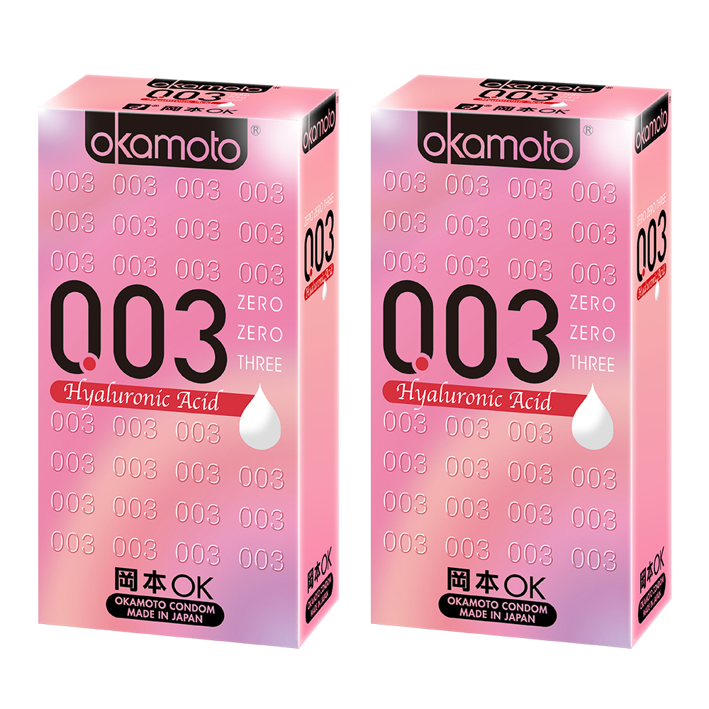 【okamoto岡本】003HA玻尿酸保險套 6入x2盒+贈極潤保險套3入x1盒 (不累贈), , large