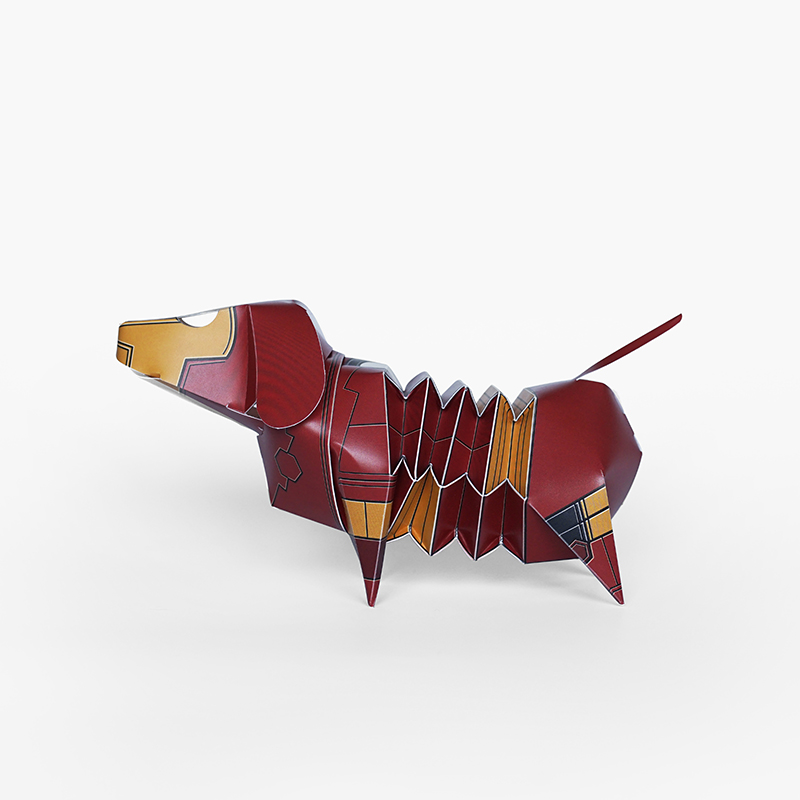GeckoDesign Dachshund Coin Bank (Iron Man), , large