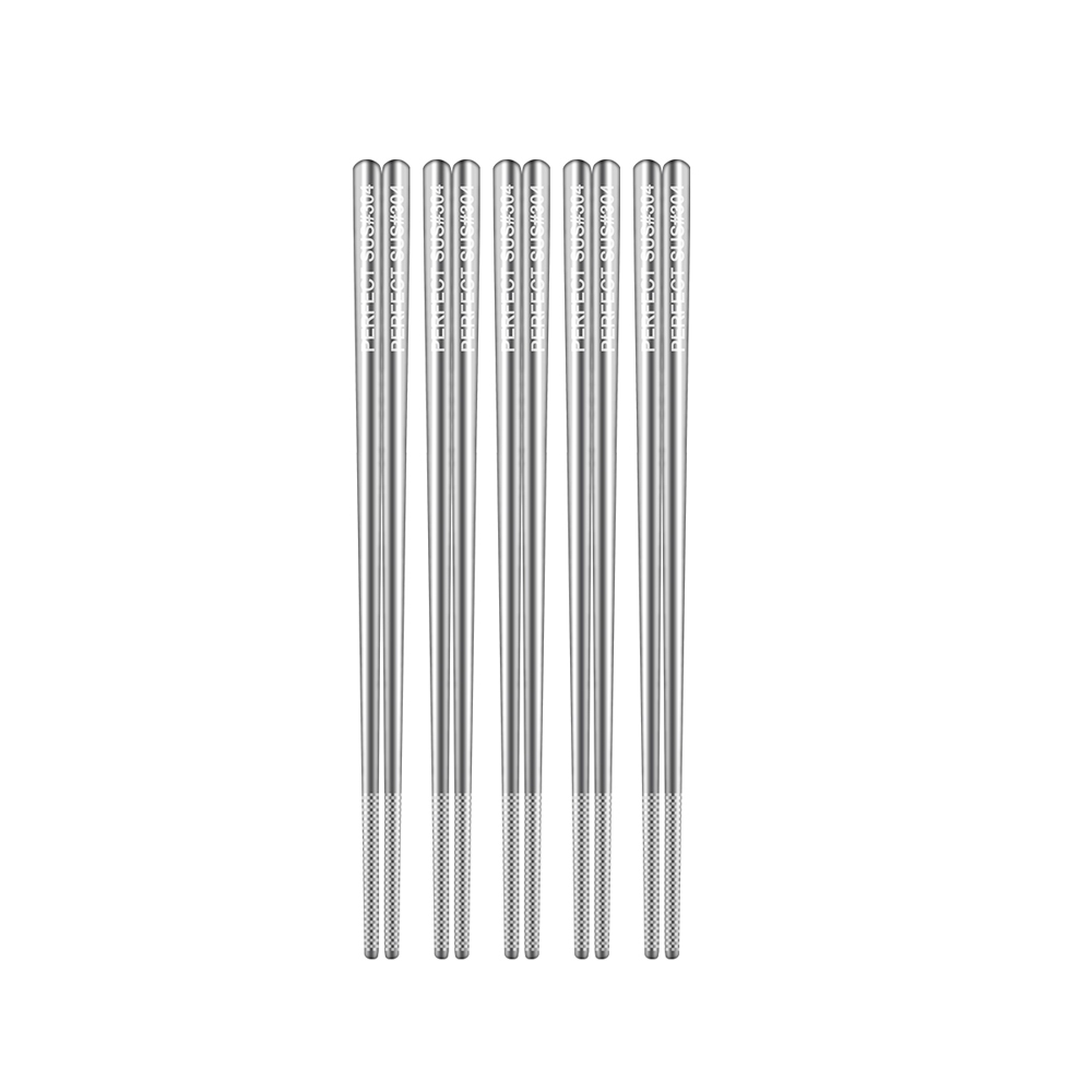PERFECT 理想牌 晶品304不鏽鋼筷23cm五雙入筷子-Leidea樂德兒, , large