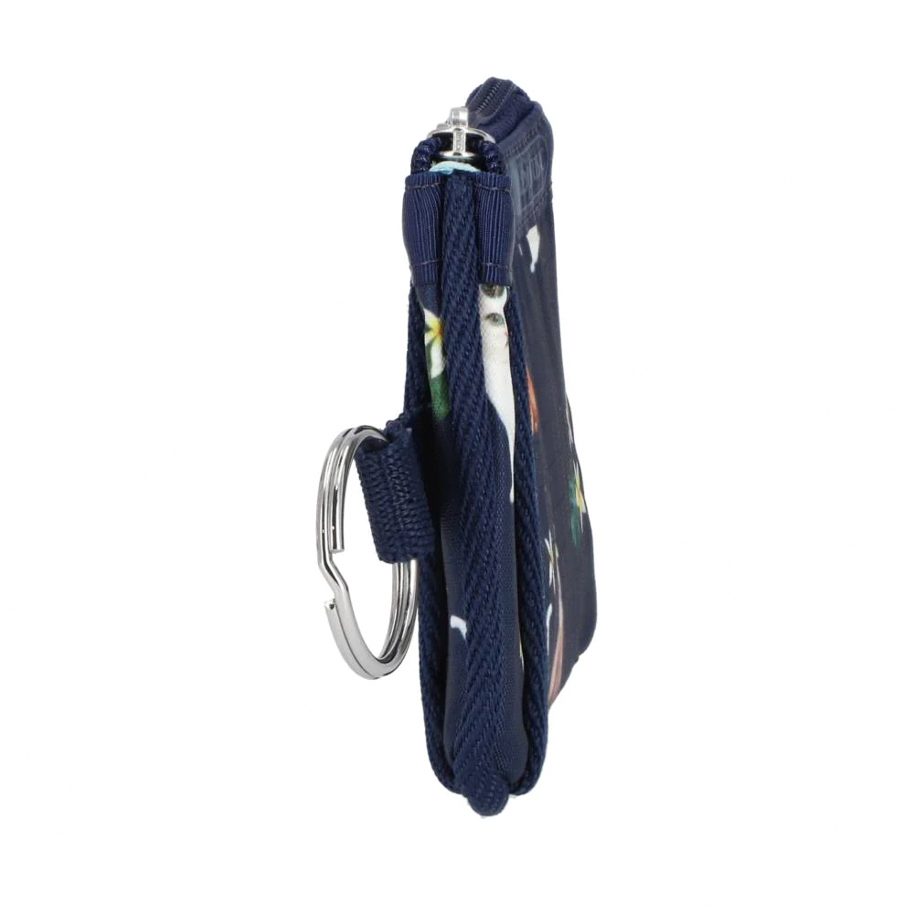 Lesportsac Key Card Holder 卡夾 零錢袋 鑰匙包 卡片零錢包 送禮 禮物 推薦 女包(熱帶度假貓咪), , large