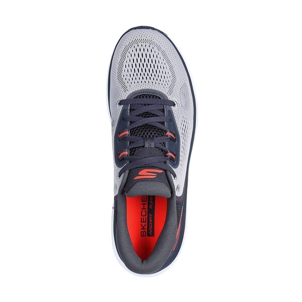 Skechers Go Run Pure 4 男 慢跑鞋 運動 訓練 止滑 支撐 輕量 灰橘 [246082GYOR], , large