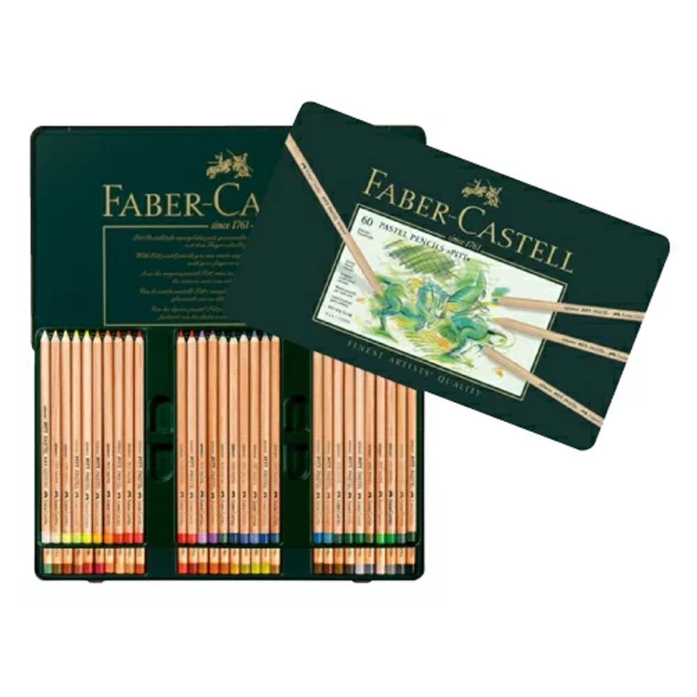 【Faber-Castell】輝柏 PITT藝術家級粉彩色鉛筆 60色 / 盒 112160, , large