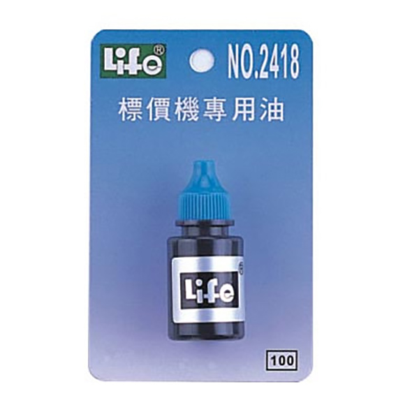 【 徠福 】標價機專用油 (適用各廠牌標價機) / 瓶 NO.2418, , large