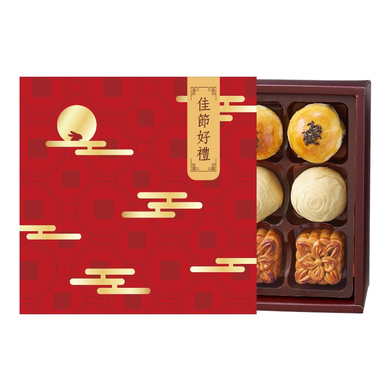 現烤綜合小月餅禮盒9入, , large