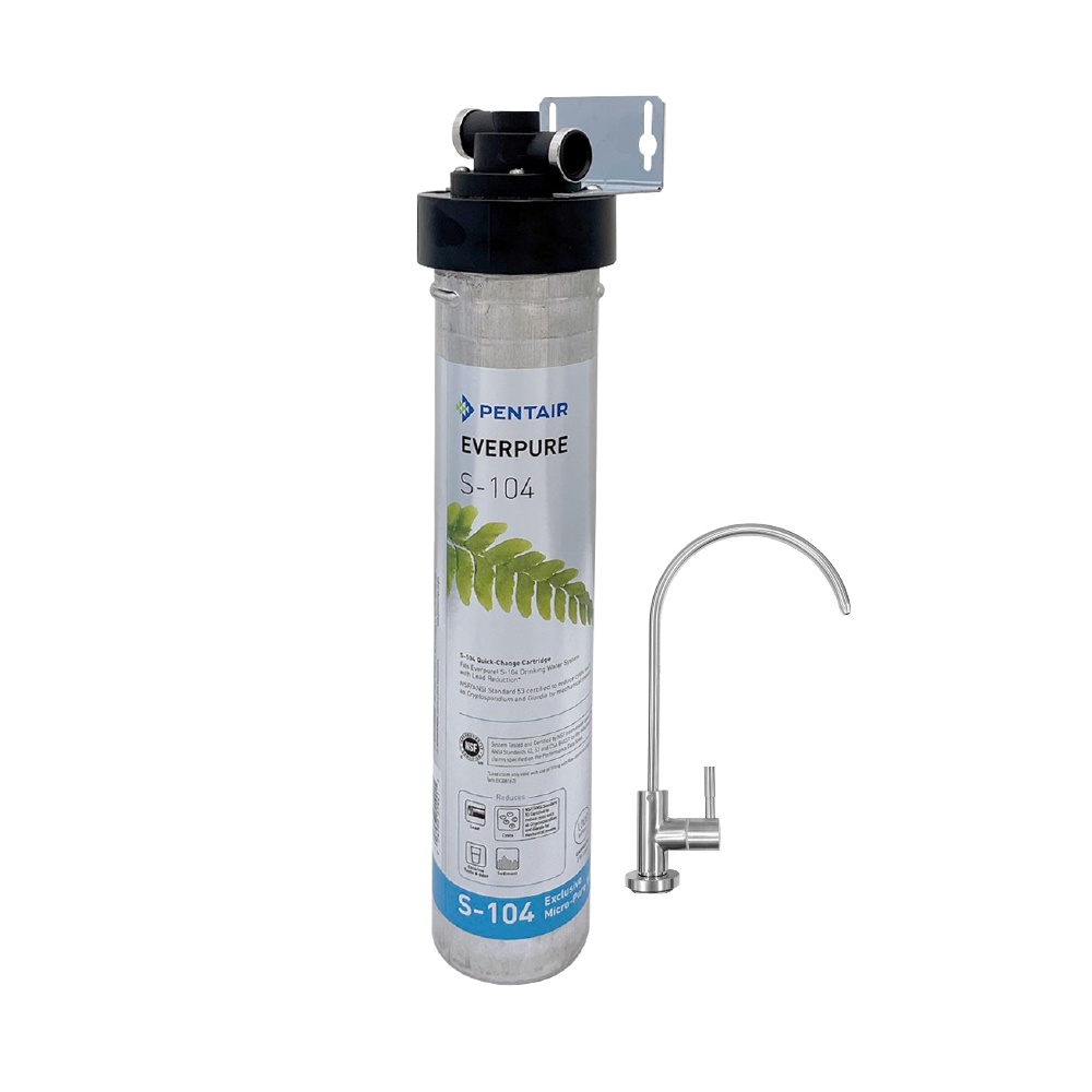 【麗水生活】EVERPURE 愛惠浦S-104愛惠浦單道過濾器-美國原裝進口濾心 餐飲業界首選(整組), , large