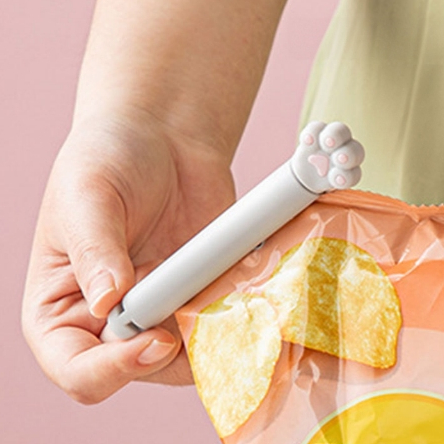 貓掌收納夾【黑/白/灰】 零食夾 封存夾 貓爪食物夾 貓掌食物收納夾 密封夾 保鮮夾 貓掌美味夾 零食封存 封口夾 新鮮封存 保鮮夾, , large