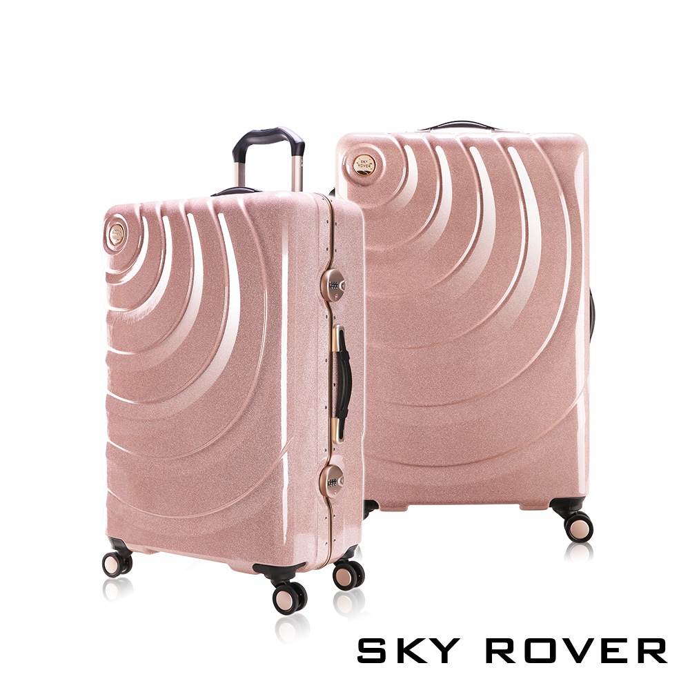 【PANTHEON PLAZA】展示品限量出清 SKY ROVER 19吋 魔幻星辰 鋁框硬殼行李箱 SRI-1547J 魔幻金, , large