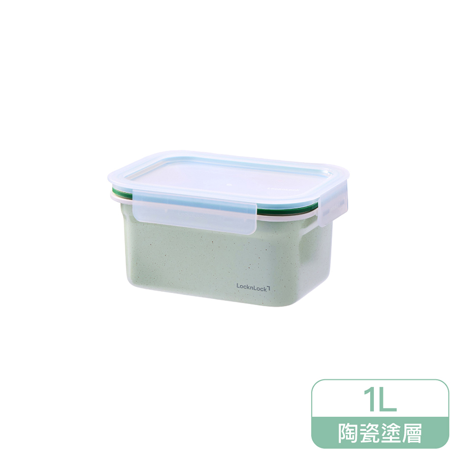 樂扣陶瓷不鏽鋼保鮮盒1L, , large