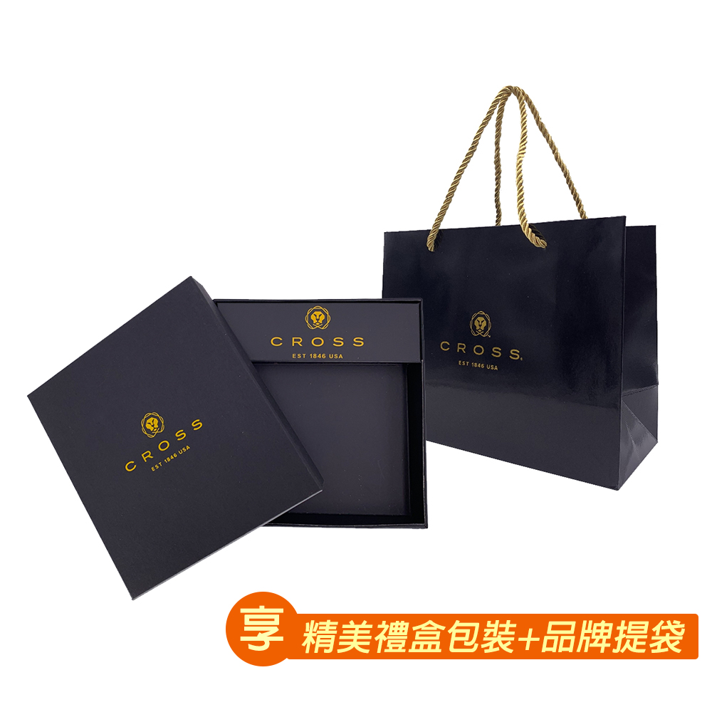 【CROSS】台灣總經銷 限量1折 頂級小牛皮拉鍊長夾 雅典娜系列 全新專櫃展示品(大象灰 送禮盒提袋), , large