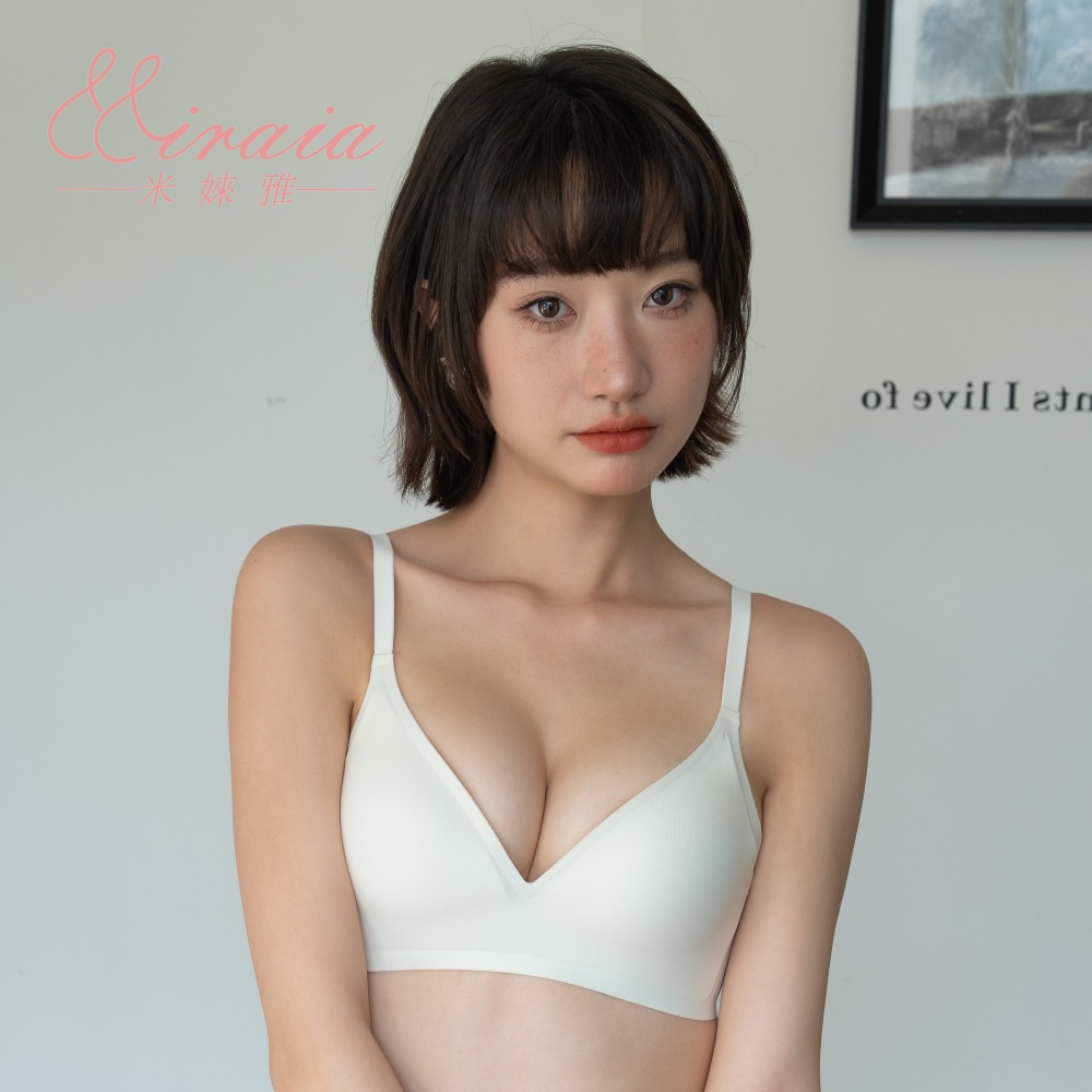 [Miraia米婡雅]涼感萊卡無痕內衣(舒適內衣、無鋼圈內衣、冰絲涼感), , large