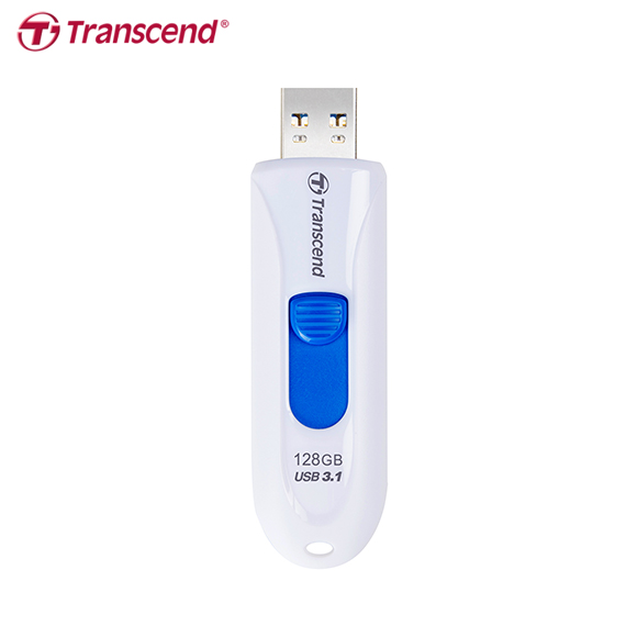 【Transcend】創見 JetFlash 790 USB 3.1 128GB 白色 高速隨身碟 保固公司貨, , large