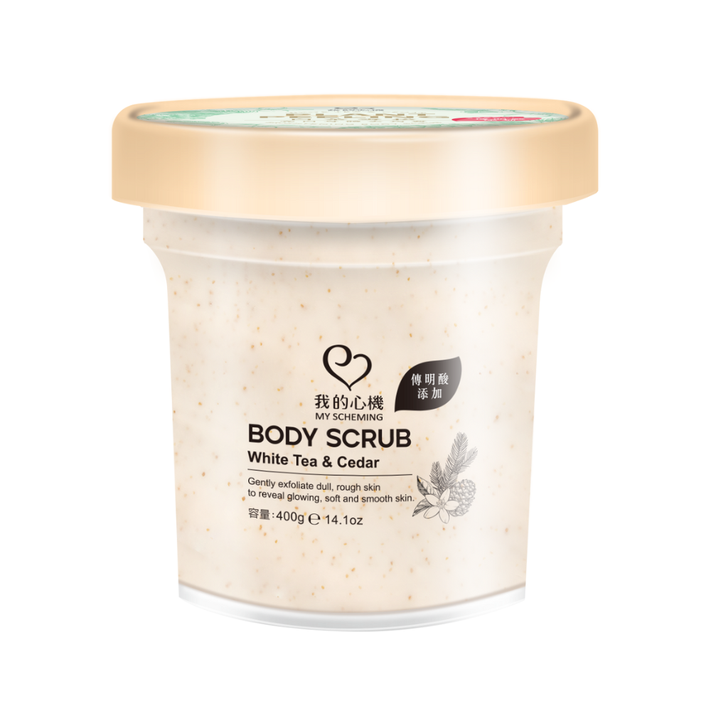 WHITE TEA  CEDAR BRIGHTENING BODY SCRUB, , large