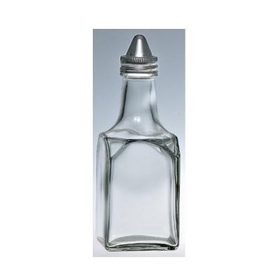 台灣製造 方型 油醋罐 (不鏽鋼蓋)/1入 金益合玻璃器皿, , large