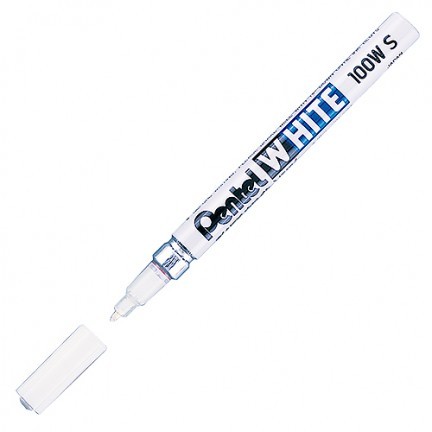 飛龍pentel X100白色油漆筆 WHITE( 極細字/細字/中字/粗字)*只有白色-粗字, , large