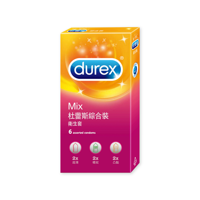 【杜蕾斯Durex】綜合裝衛生套6入/盒 保險套, , large