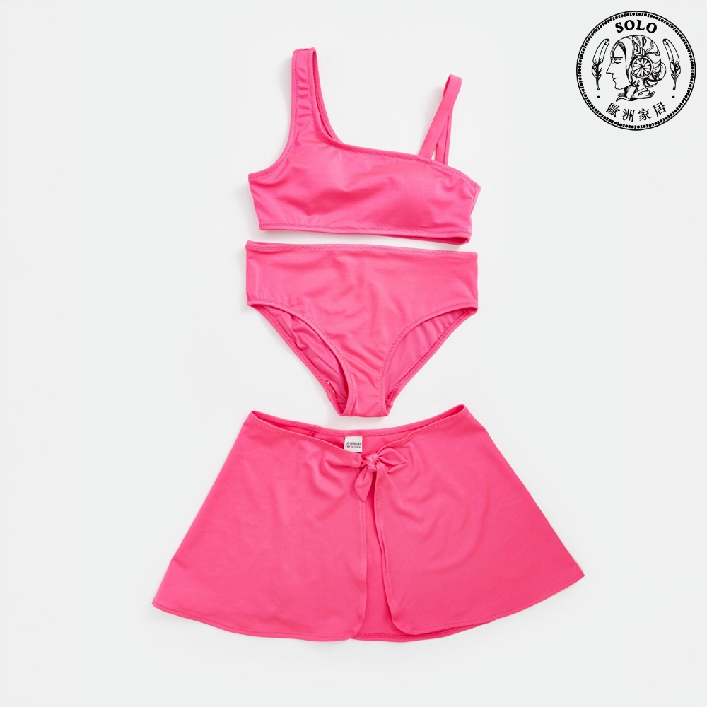 【SOLO Vintage】LCW 3-Piece Girls Swimsuit Beachwear Quick-drying Material 5-6y, , large