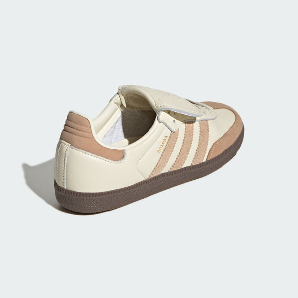 Kixpress-Adidas Samba Lt W 女 運動休閒鞋 德訓鞋 復古 麂皮 翻鞋舌 舒適 米 卡其 [JH5706], , large
