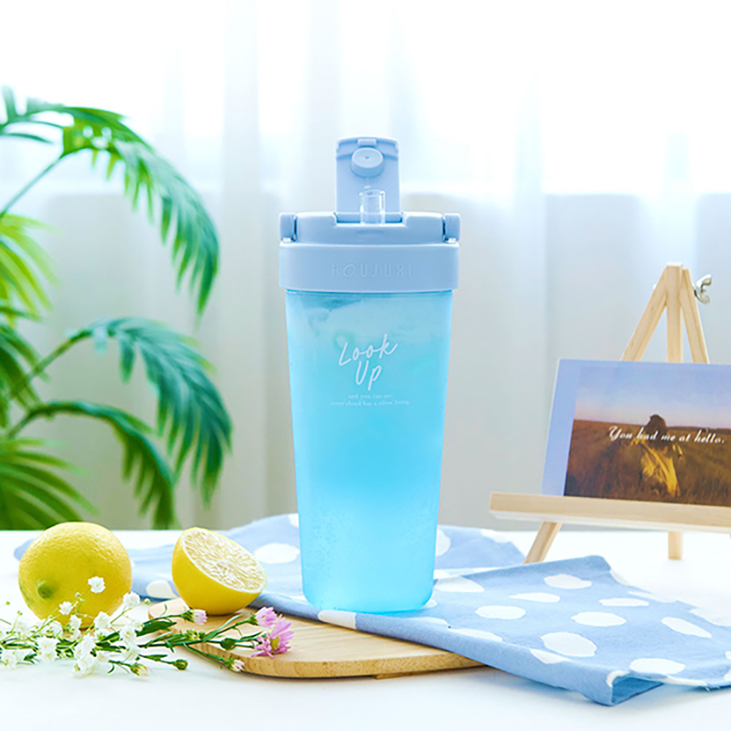 『HOUSUXI‧舒希』Tritan輕透舒吸杯(附彈跳吸管)760ml-淺水藍, , large