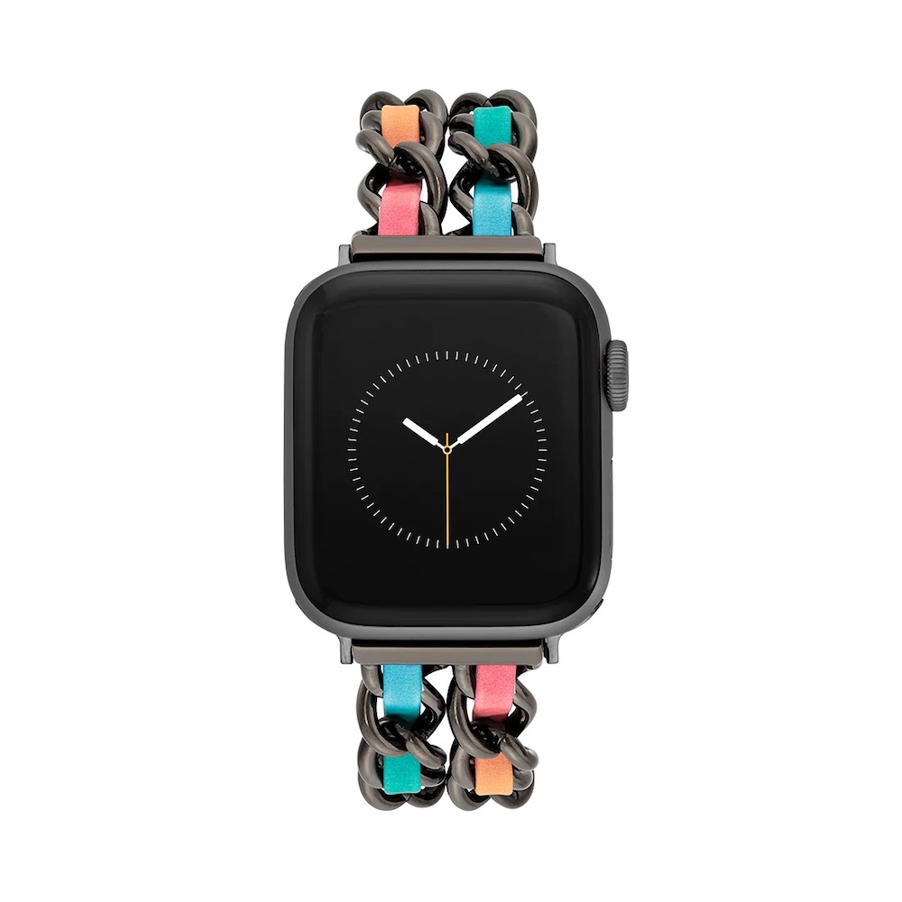 STEVE MADDEN Apple Watch 錶帶-虹彩雙鍊編織時尚錶帶(不含手錶）, , large