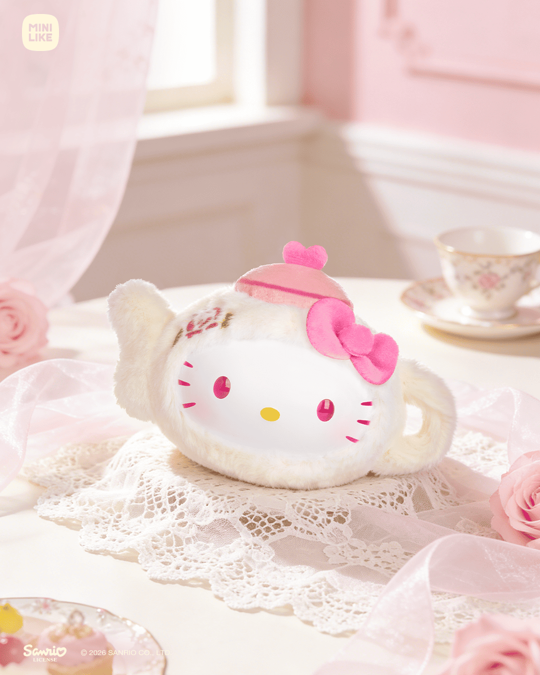 【際洋文化】Hello Kitty Style花浮茶間系列毛絨捏捏樂Mini, , large
