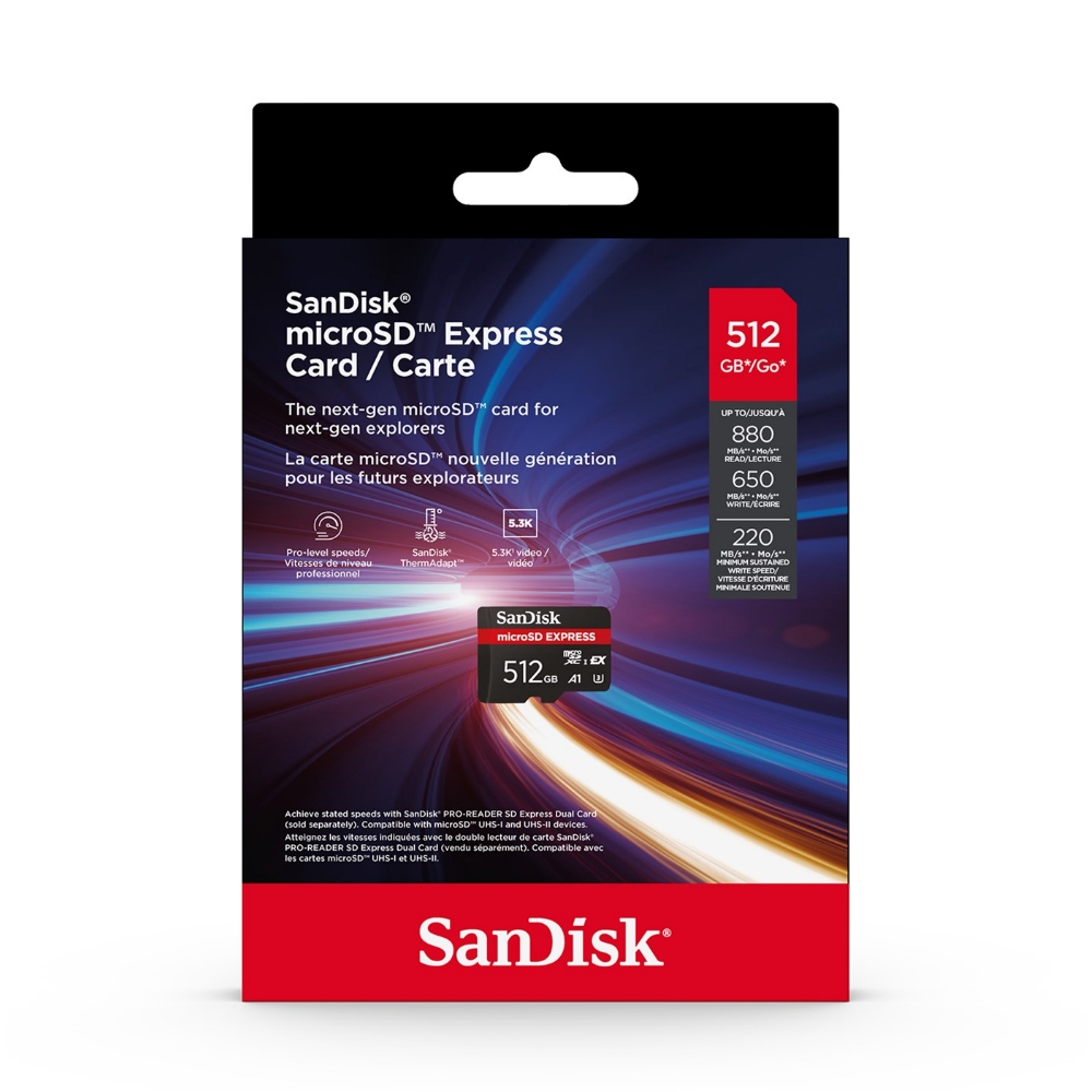 SanDisk EXPRESS 512G UHS-I U3 A1 microSDXC, , large