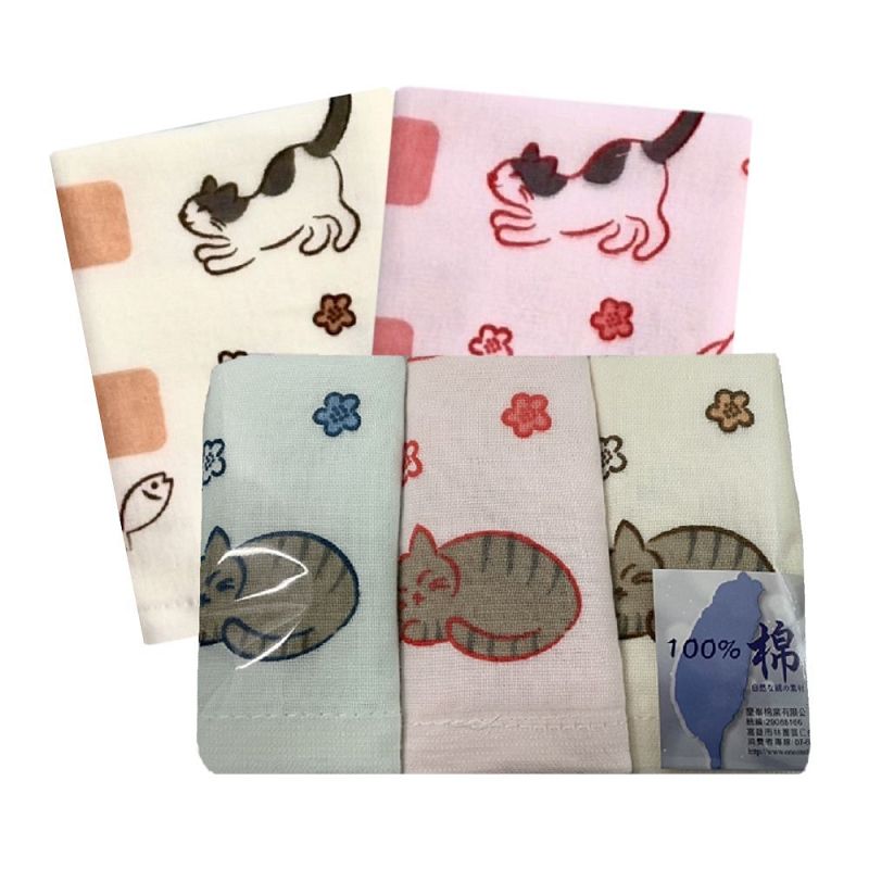 台灣製動物派對童巾3入, , large
