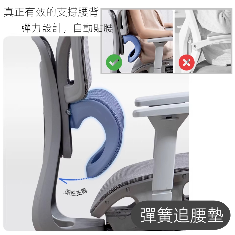 【HTGC】9053人體工學椅(人體工學椅頂級首選 耐久坐+可後仰)電腦椅 辦公椅 電競椅, , large