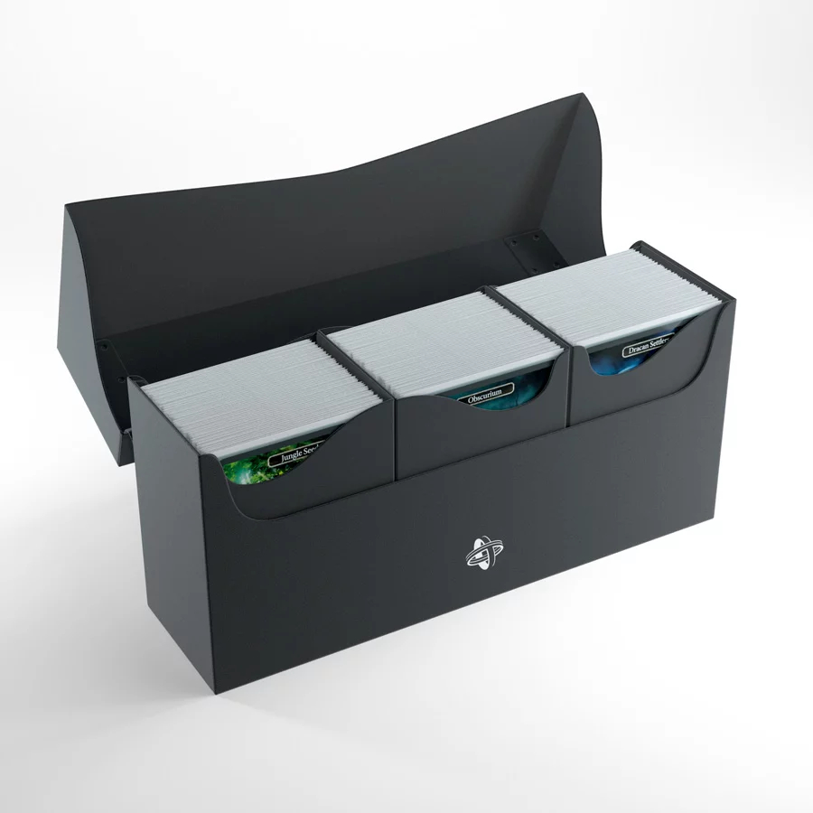 【Asmodee】三層卡盒 240+ (黑) Gamegenic TRIPLE DECK HOLDER 240+, , large