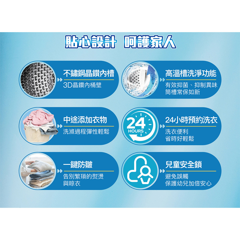 SANLUX 台灣三洋 13公斤滾筒全自動洗衣乾衣機 AWD-1390HA, , large