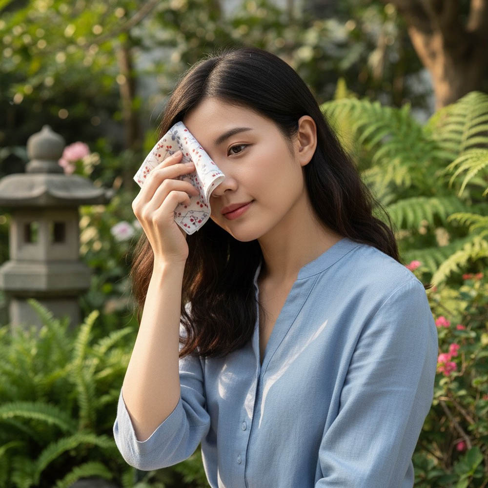 [瑪莎利亞]　日本製【濱文漾】純棉手帕/方巾－小紅莓果（3入組）, , large