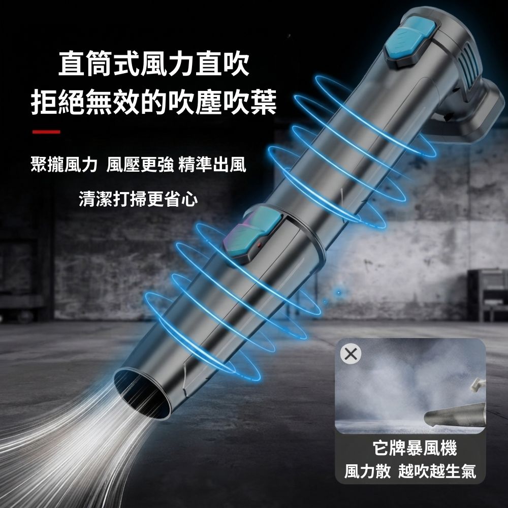 工業暴風機－藍【5節1電1充/附風管】, , large