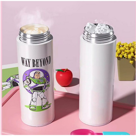 【BEDDYBEAR】480ml Trendy Bear-Shaped Insulated Mug with Transparent Interior and Bounce Design, , large