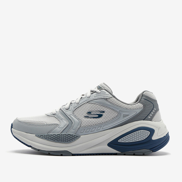 Skechers Octus 男 慢跑鞋 緩衝 彈力 灰 藍 [232738GYNV], , large