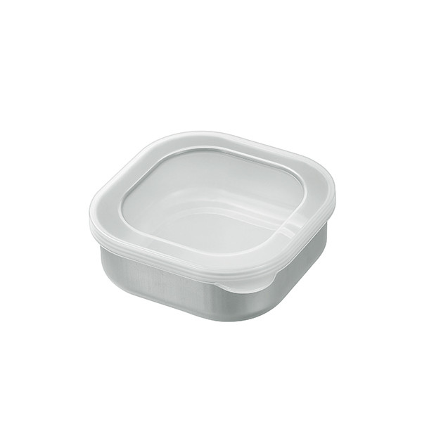 ECHO Rectangular Shallow Stainless Steel Food Storage Container, , large