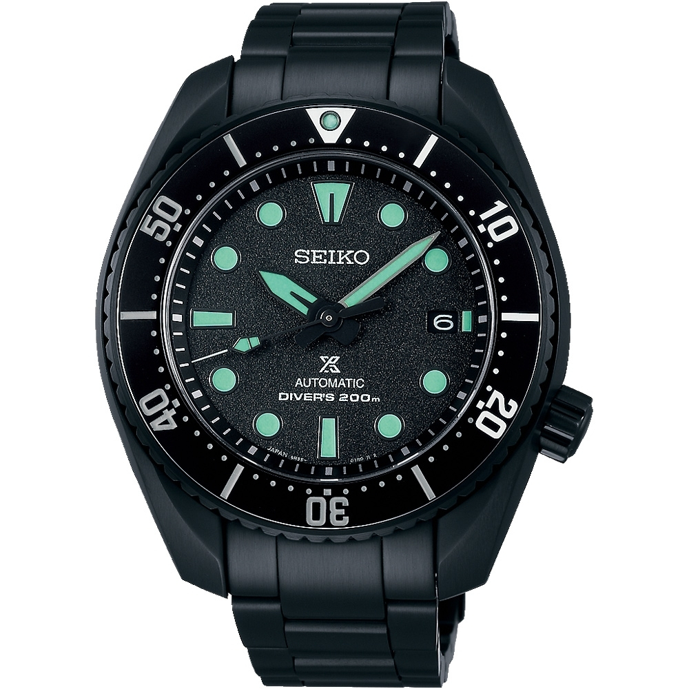 SEIKO 精工 Prospex 限量 黑潮夜視 200米機械錶 SPB433J1/6R35-03A0SD, , large