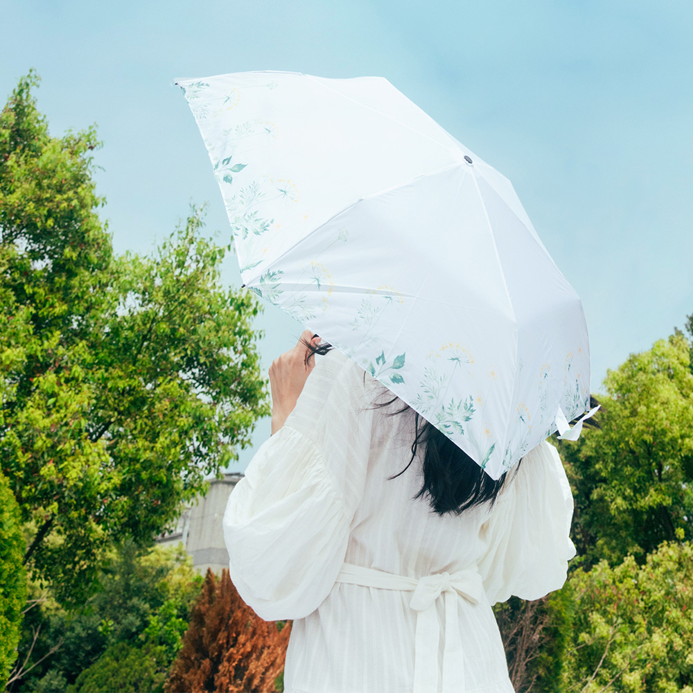 【青鳥家居】雨傘王聯名極度輕雨傘-小花曲 #19吋手開傘 折疊傘 折疊雨傘 輕量傘 遮陽傘, , large