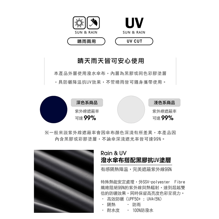 大傘面全遮光黑膠布自動摺疊傘-27吋-叢林綠-1支, , large