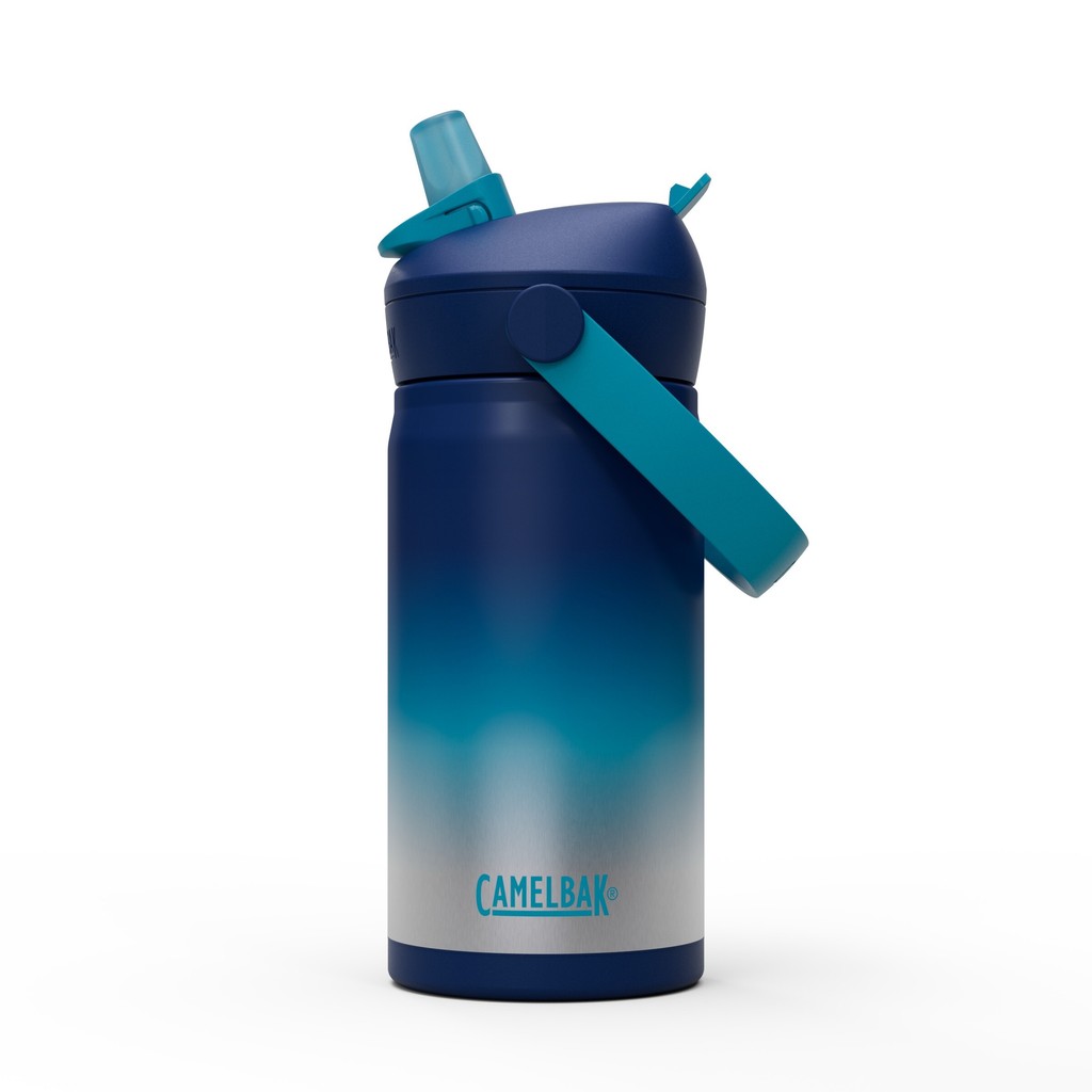 【CAMELBAK】CAMELBAK 350ml 兒童吸管不鏽鋼保冰瓶｜Flip Straw防漏水壺｜K.T.Tactical鎧德, , large