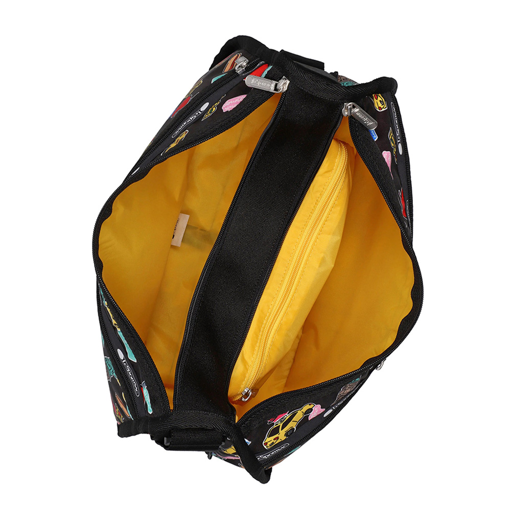 Lesportsac Deluxe Everyday Bag 經典斜背包 側背包 通勤旅行包 女包 男包(紐約城市)L262-7507P-HG79, , large