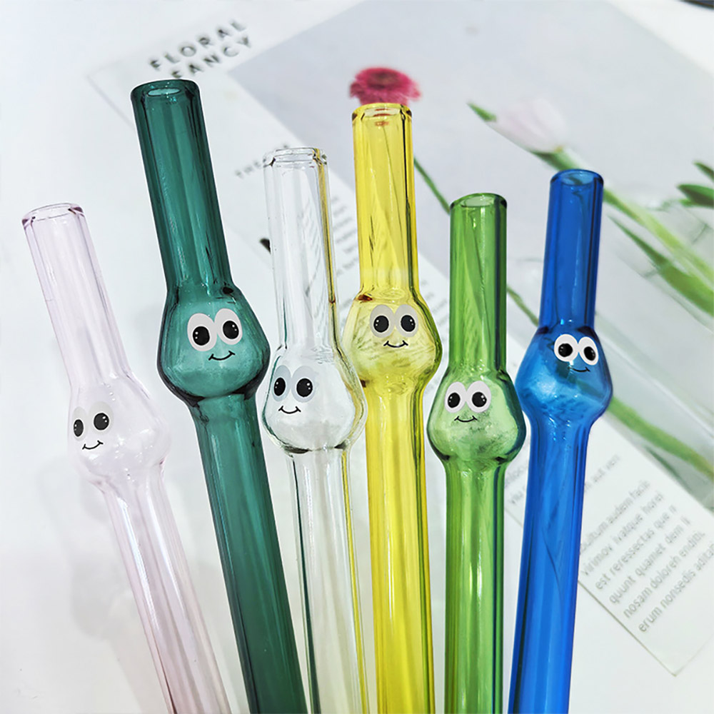 Mini Pearl High Borosilicate Glass Straw, , large
