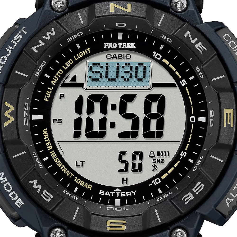 CASIO 卡西歐 PRO TREK  戶外運動太陽能環保手錶-藍 PRG-340SC-2, , large