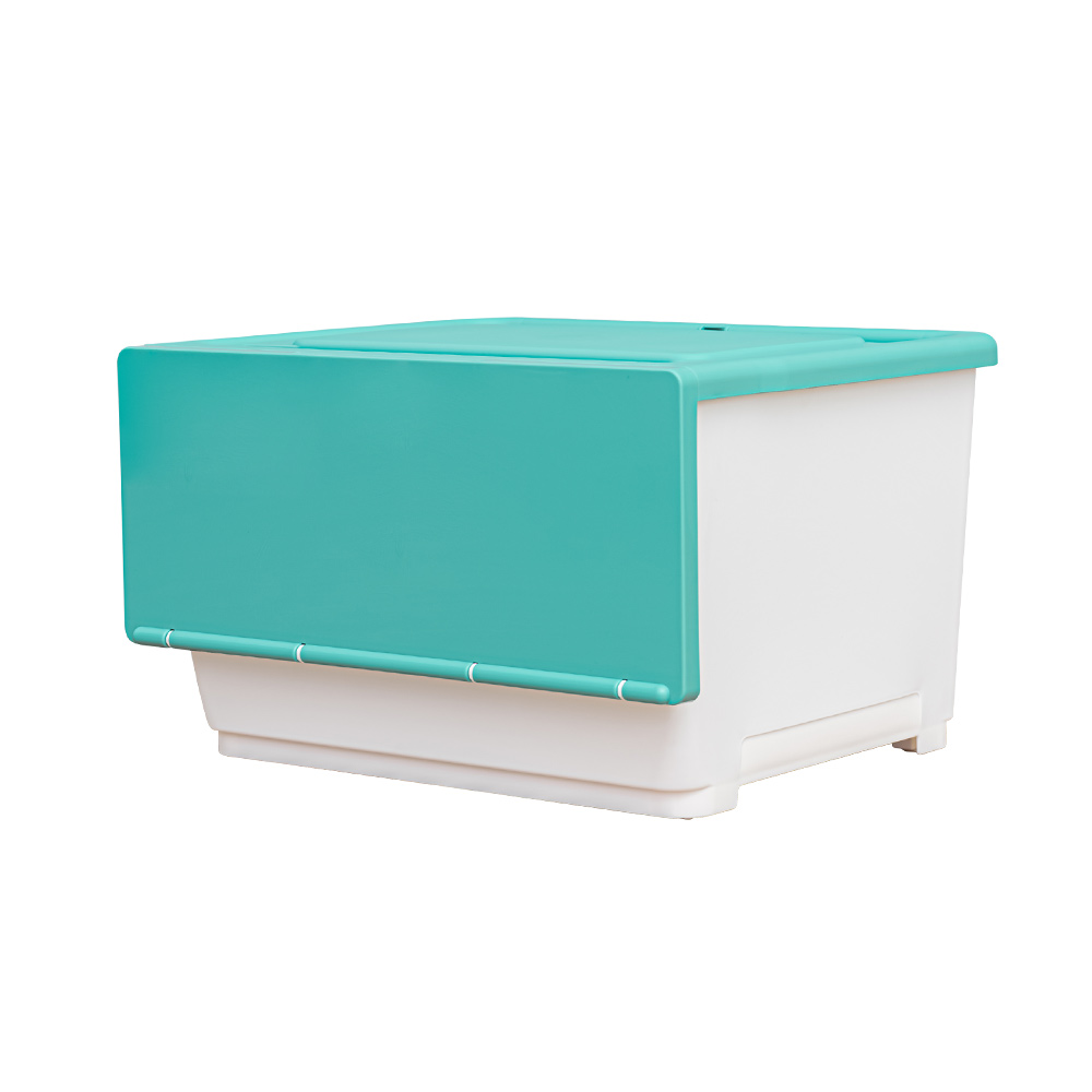 【Y HOUSE】Fully open storage box/storage box/organization box/plastic box-35L blue, , large