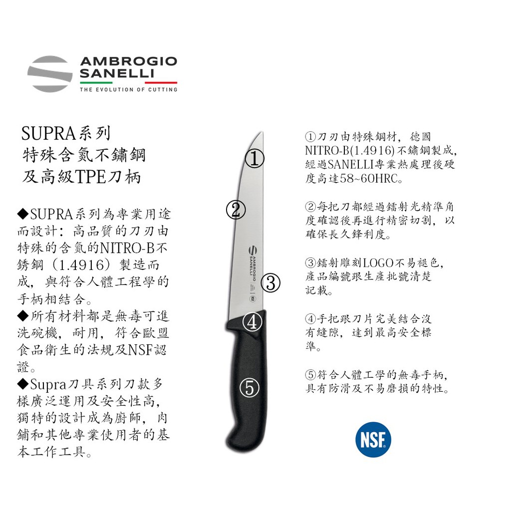 蓋瑞廚物【SANELLI 義大利製 西點刀 24cm 28cm 30cm】烘焙刀 蛋糕刀 麵包刀, , large