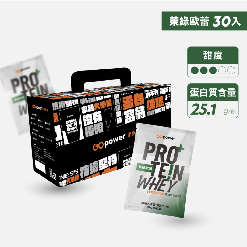 濃縮乳清蛋白PLUS 盒裝30入 (口味任選)｜果果能量, , large