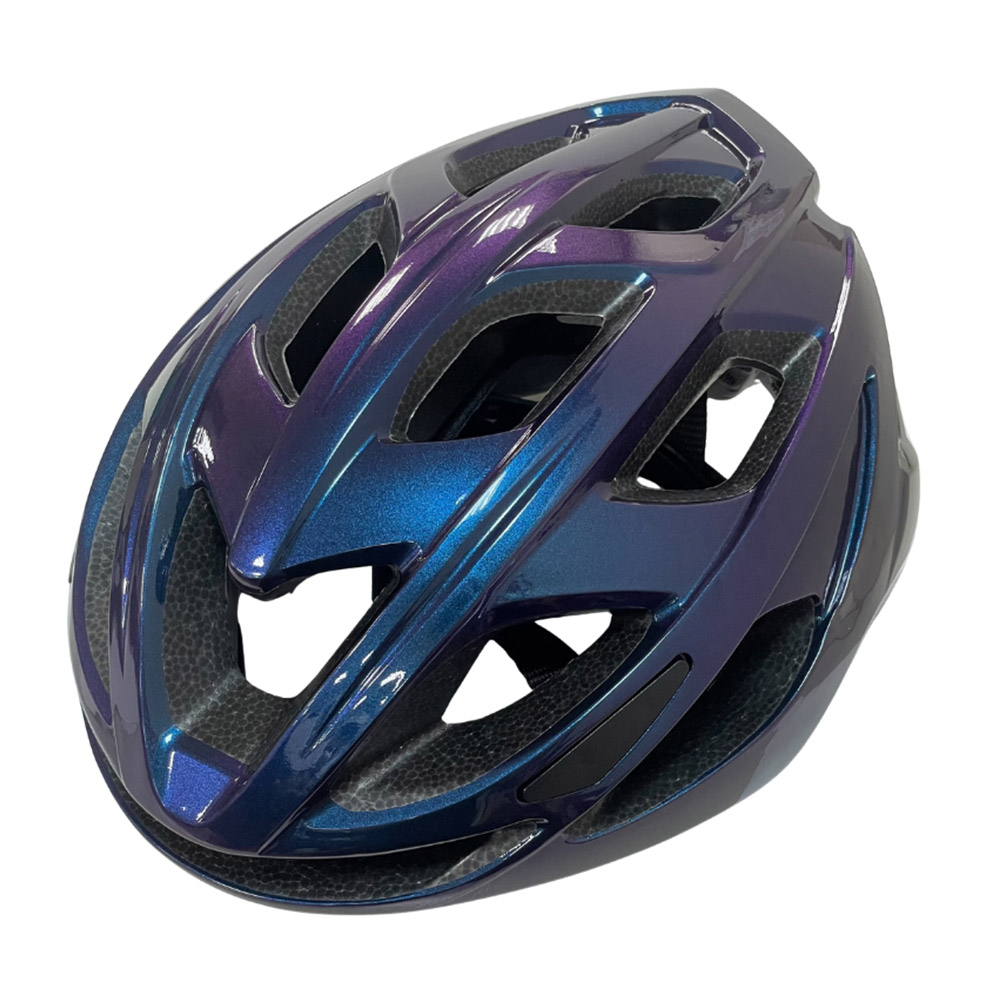 Top-of-the-line aerodynamic bicycle helmet - iridescent purple, , large