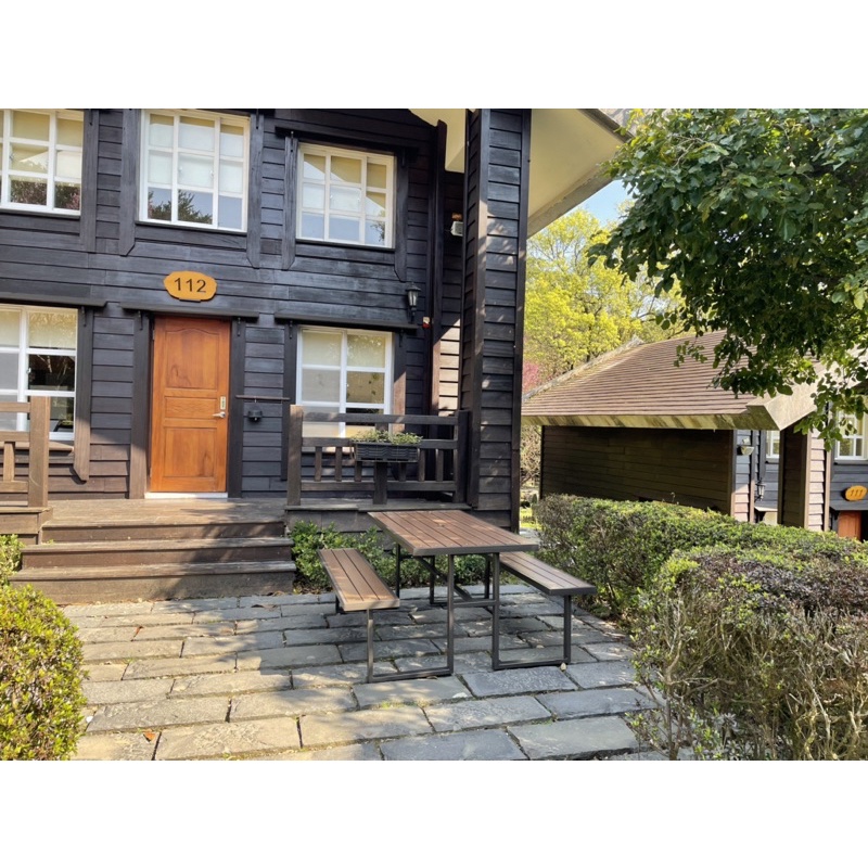 【BROTHER兄弟牌】塑木5尺野餐啤酒桌-適合4-6人坐(寬150cm，可另加陽傘和傘座)可開發票, , large