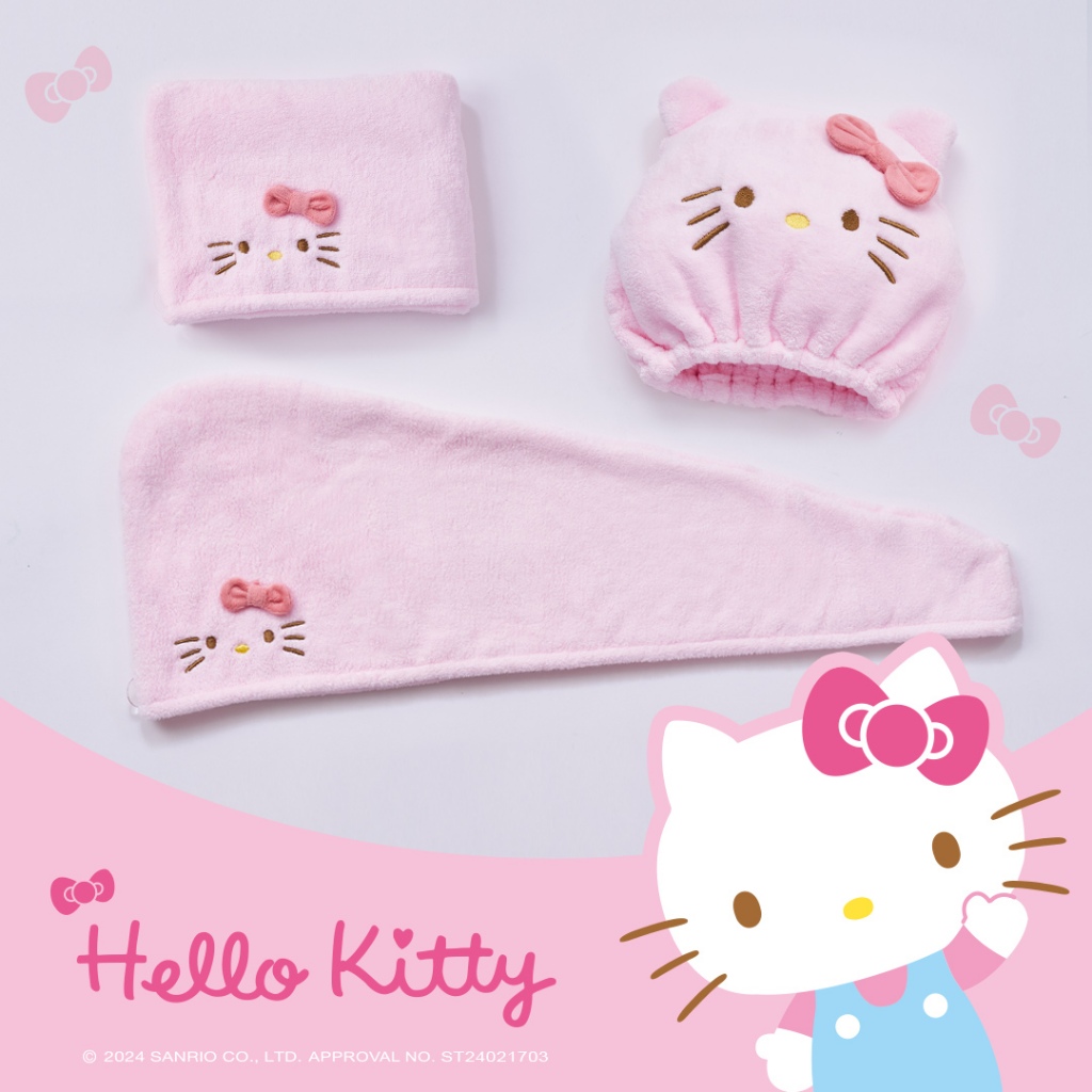 (多款)Sanrio 三麗鷗 凱蒂貓乾髮帽【旺達棉品】【KT-DT001】, , large