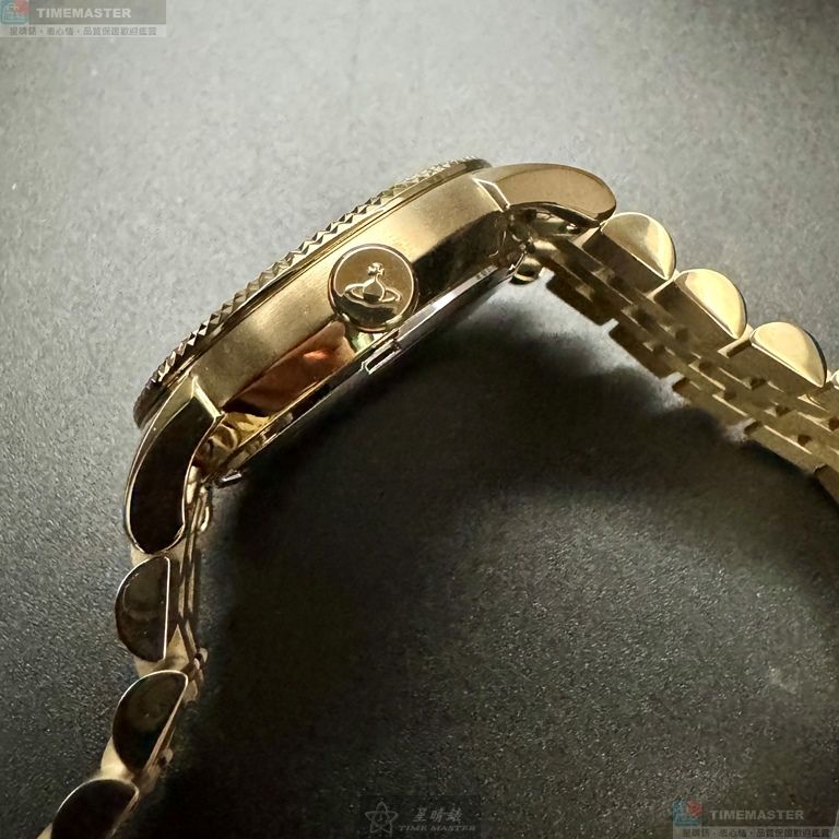 [星晴錶業]Vivienne Westwood手錶,32mm,VW30317金色錶面金色錶殼金色精鋼錶帶款, , large
