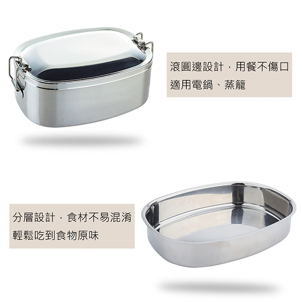 PERFECT 理想牌 極緻316不鏽鋼方形雙層便當盒 16cm高-Leidea樂德兒, , large