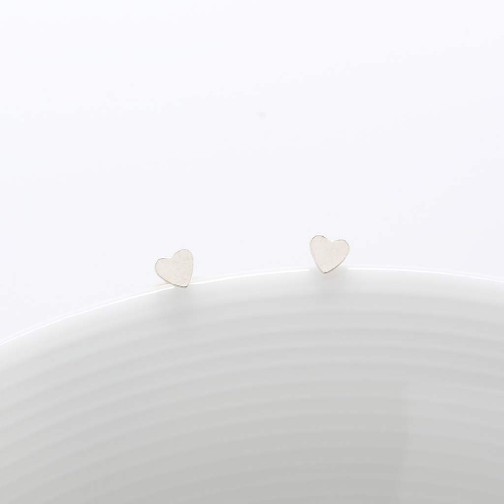 【Angel & Me】Tiny Heart s925 sterling silver earrings gift (changeable ear clips), , large